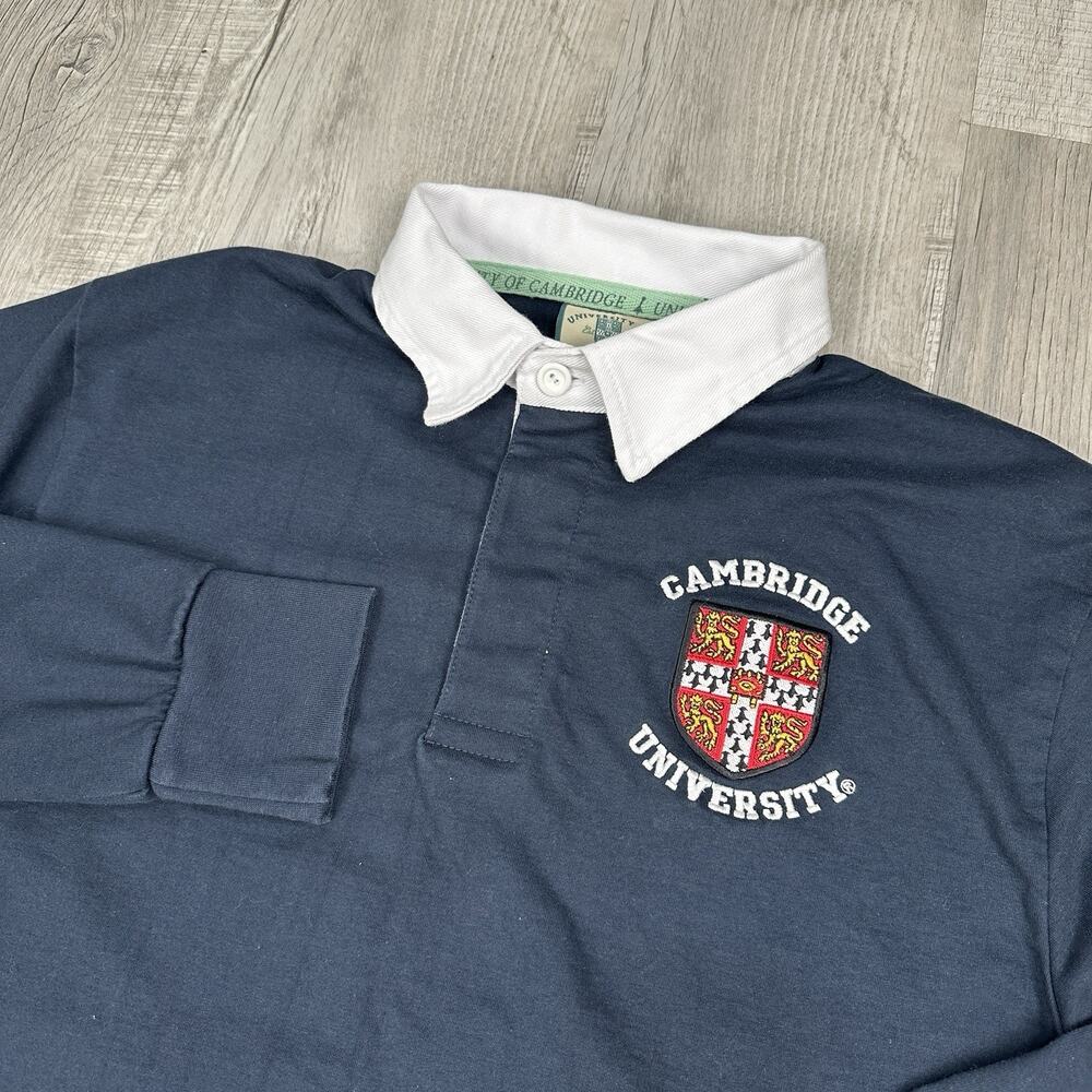 Cambridge University Rugby Shirt Mens XL Blue Long Sleeve Authentic Jersey